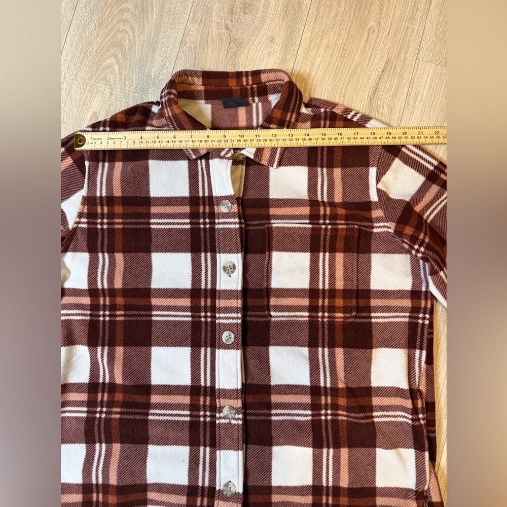 Eddie Bauer microfleece button up women’s size L - Picture 9 of 11